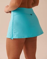 TURQUOISE High Waist Skirt Bikini Bottom