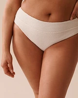 COCONUT MILK Crochet High Leg Cheeky Bikini Bottom