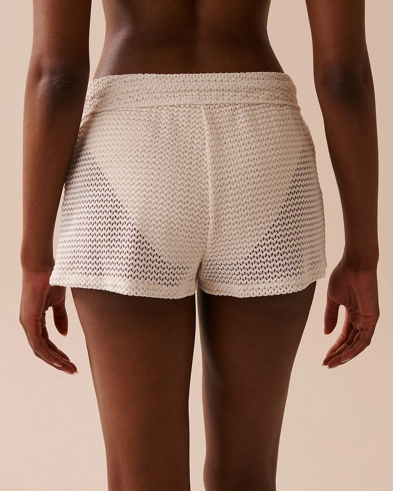 COCONUT MILK Crochet Swim Shorts