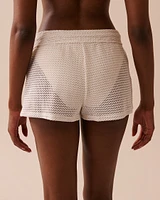 COCONUT MILK Crochet Swim Shorts