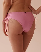 PINK LEMONADE Recycled Fibers Side Tie Cheeky Bikini Bottom