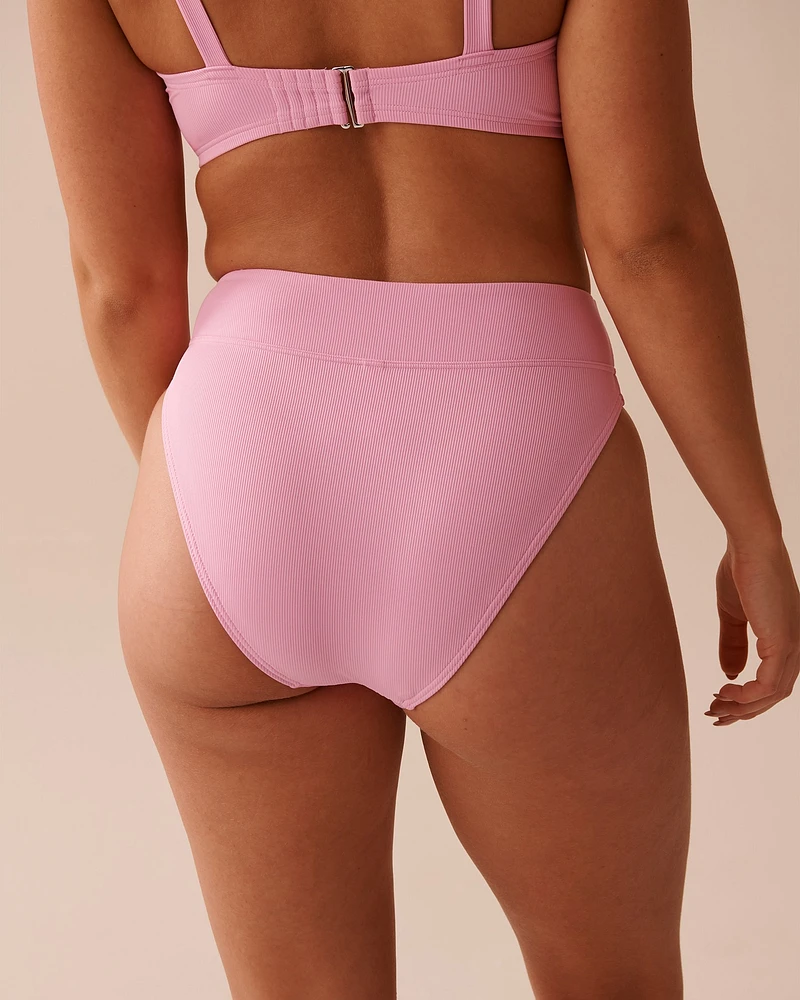 PINK LEMONADE Recycled Fibers High Waist Brazilian Bikini Bottom