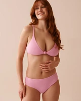 PINK LEMONADE Recycled Fibers Mid Waist Bikini Bottom