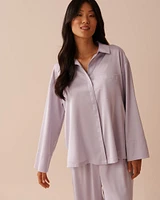 Satin Button-down Shirt