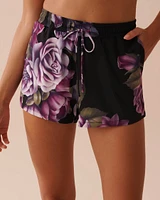 Purple Bouquet Recycled Fibers Shorts