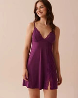 Recycled Fibers Lace Trim Nightie