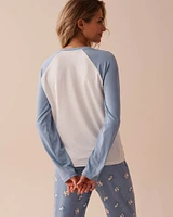 Chandail manches longues ultra doux à imprimé chat