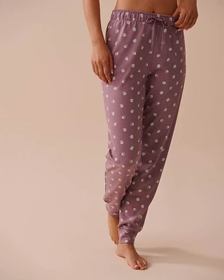 Pantalon de pyjama jogger en coton à imprimé cupcake