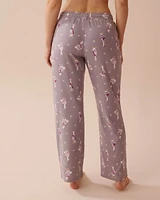 Goose Print Cozy Pants