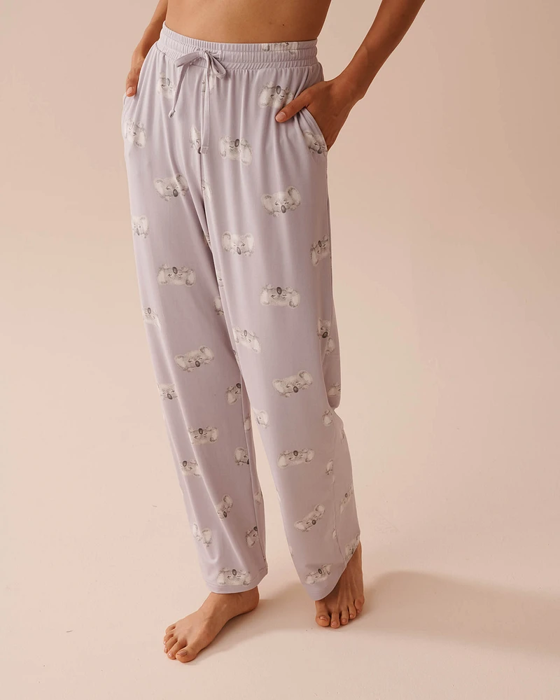 Pantalon de pyjama ultra doux à imprimé koala