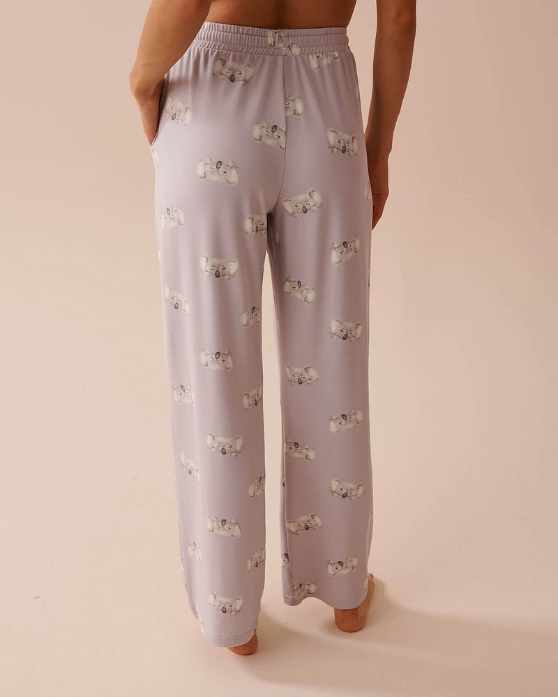 Pantalon de pyjama ultra doux à imprimé koala