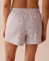 Short de pyjama ultra doux à imprimé koala