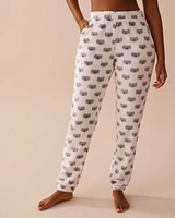 Koala Print Soft Plush PJ Set