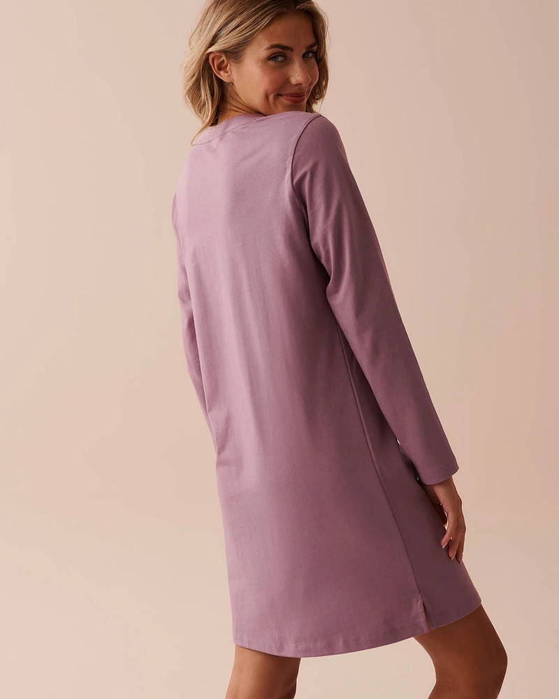 Chemise de nuit en coton à imprimé cupcake