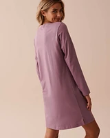 Chemise de nuit en coton à imprimé cupcake