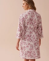 Purple Flowers Super Soft Kimono