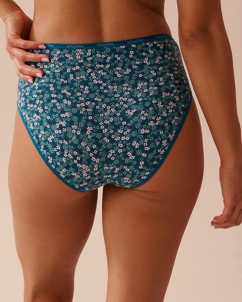 Culotte bikini taille haute coton