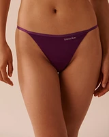 Culotte string microfibre