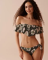 Haut de bikini bandeau à volants PROVENÇAL BOUQUET