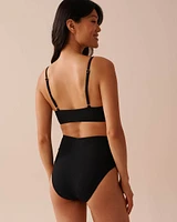 Haut de bikini triangle texturé SOLID