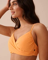 MANGO Textured Push-up Bikini Top