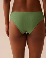 PISTACHIO Textured Cheeky Bikini Bottom