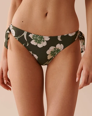 PROVENÇAL BOUQUET Side Tie Brazilian Bikini Bottom