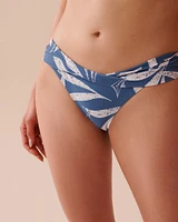 Bas de bikini brésilien en fibres recyclées COASTAL LEAVES