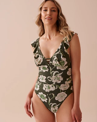 Maillot une-pièce à volants PROVENÇAL BOUQUET