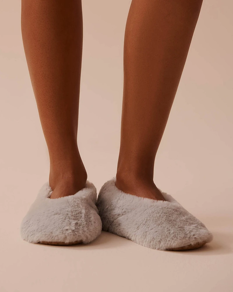 Faux Fur Slipper Socks