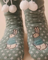 Long Knit and Sherpa Rabbit Socks