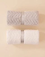 Cable Effect Soft Plush Blanket