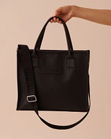 Faux Leather Tote Bag