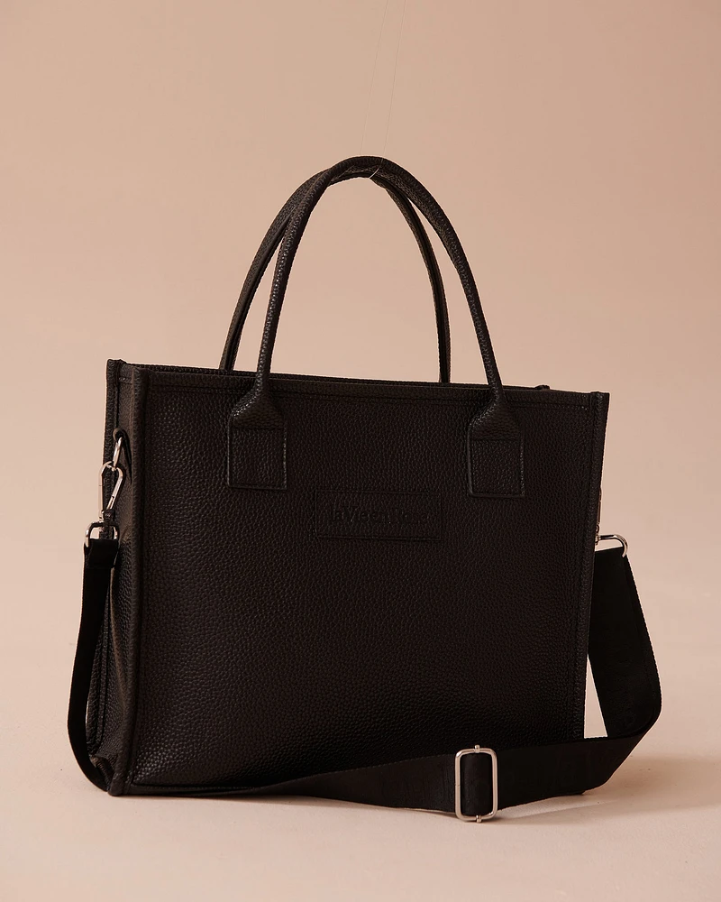 Faux Leather Tote Bag