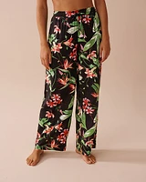 Tropical Wide Leg Pants