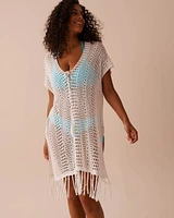 Caftan lacé en crochet