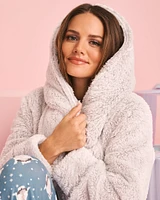 Soft Plush Hooded Robe