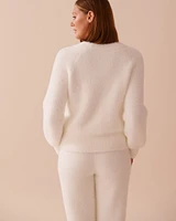 Cardigan en peluche moelleuse