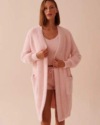 Fluffy Long Cardigan