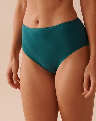 Culotte bikini taille haute coton