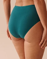 Culotte bikini taille haute coton