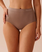 Seamless Fabric High Waist Bikini Panty