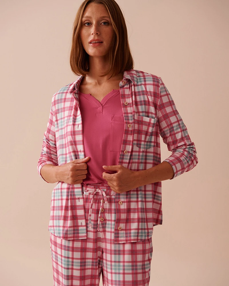 Red Stripe Super Soft Button-down Shirt