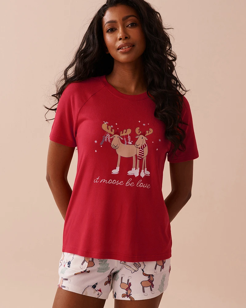 Moose Print Recycled Fibers T-shirt