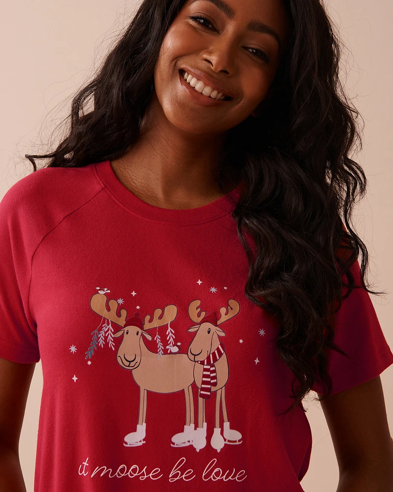 Moose Print Recycled Fibers T-shirt