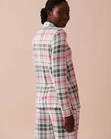 Recycled Fibers Plaid Button-down Shirt