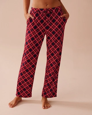 Pantalon de pyjama ultra doux à carreaux