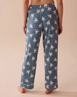 Pantalon de pyjama ultra doux à imprimé pingouin