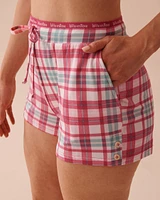 Red Stripe Super Soft Pajama Shorts