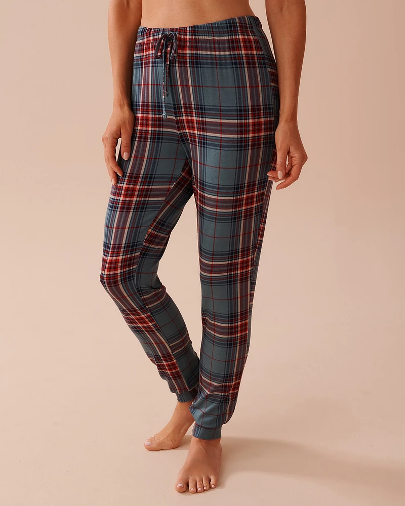 Plaid Long Sleeve PJ Set